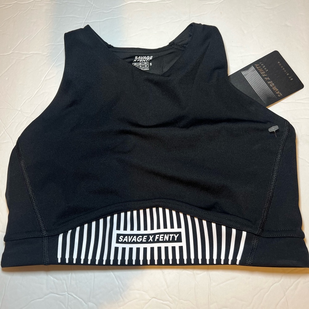 Savage X Fenty Rihanna Xccentuate Medium-impact Longline Sports Bra Small (4-6)